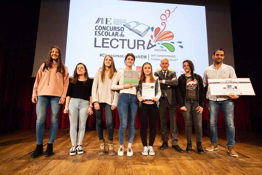 Curso 2017-2018: Alumnos de 4º de la ESO ganan el Concurso de Lectura Pública de la Asociación de Editores de Madrid