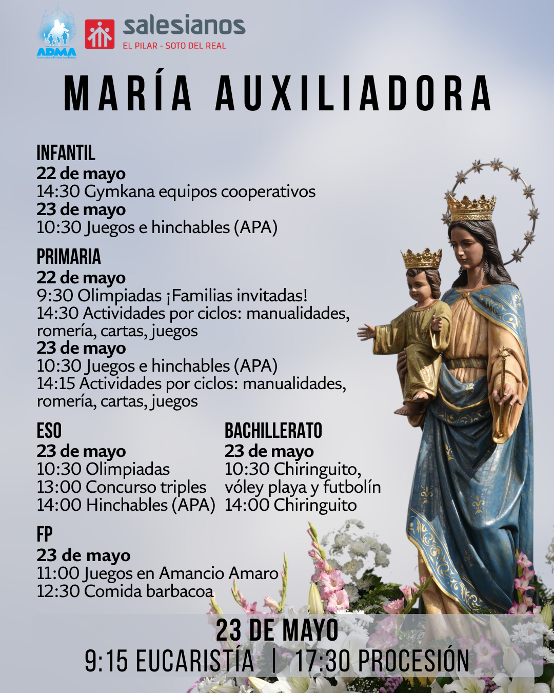 FIESTA DE MARÍA AUXILIADORA.